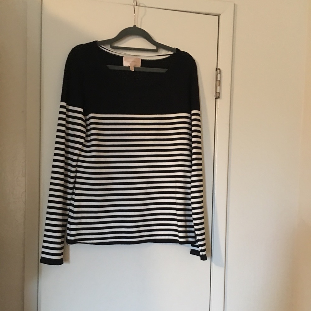 Anthropologie Skies Are Blue Black & White Sweater